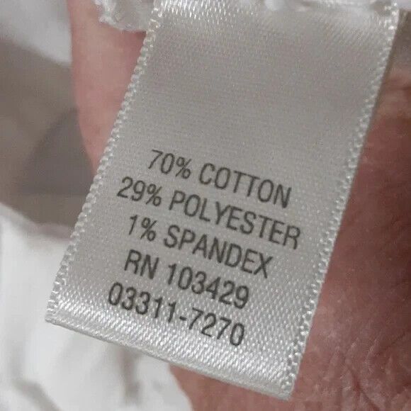 Christopher & Banks size 12 white cropped jeans - Picture 14 of 15